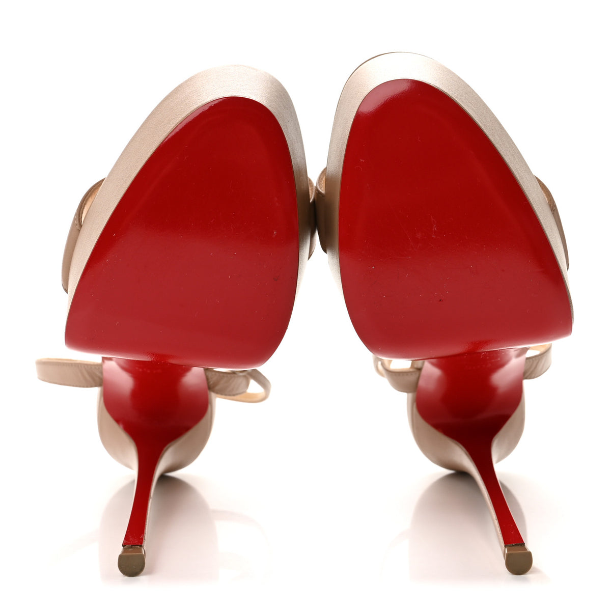 Nappa Loubi Queen Alta 150 Platform Sandals 39.5 Blush