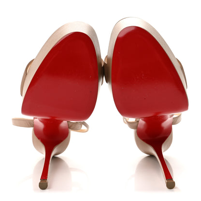 Christian Louboutin Nappa Loubi Queen Alta 150 Platform Sandals 39.5 Blush 6 of 8
