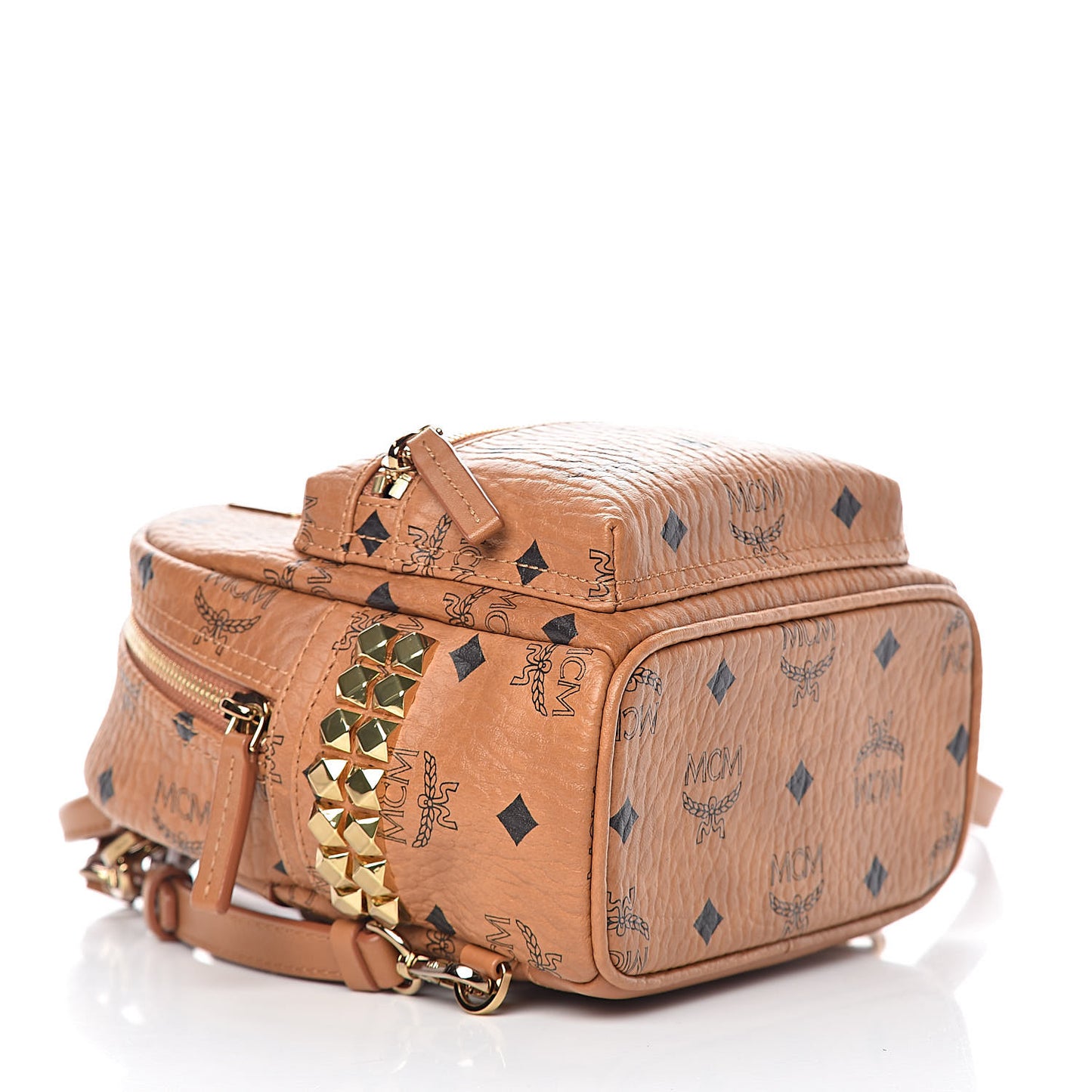 Visetos Side Stud X-Mini Stark Backpack Cognac