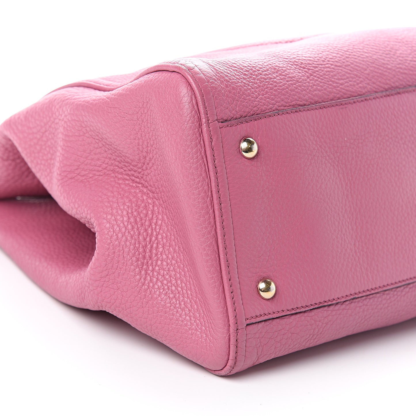 Pebbled Calfskin Medium Soho Shoulder Bag Fresia Rose
