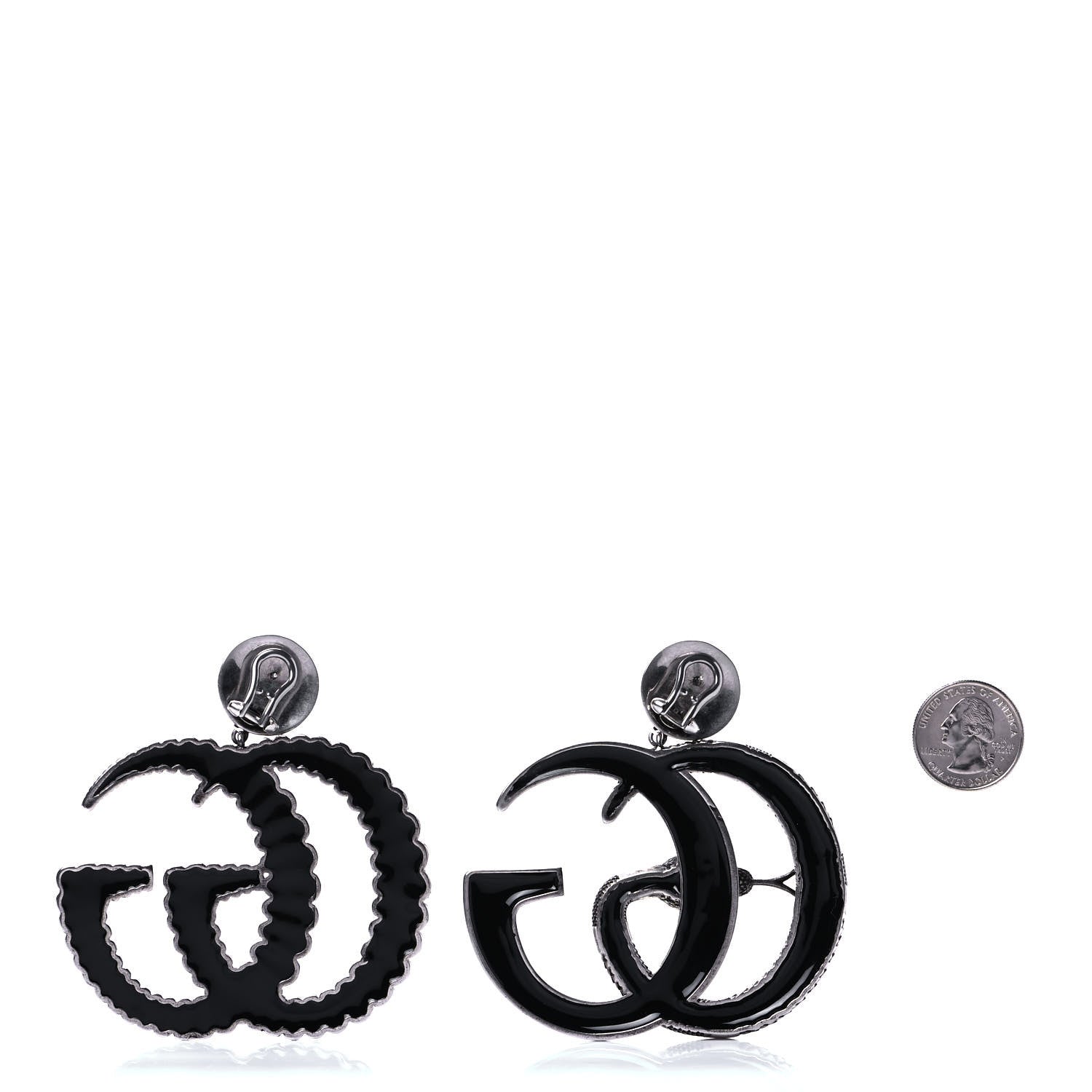 Gucci Interlocking GG Earrings Silver 3 of 3