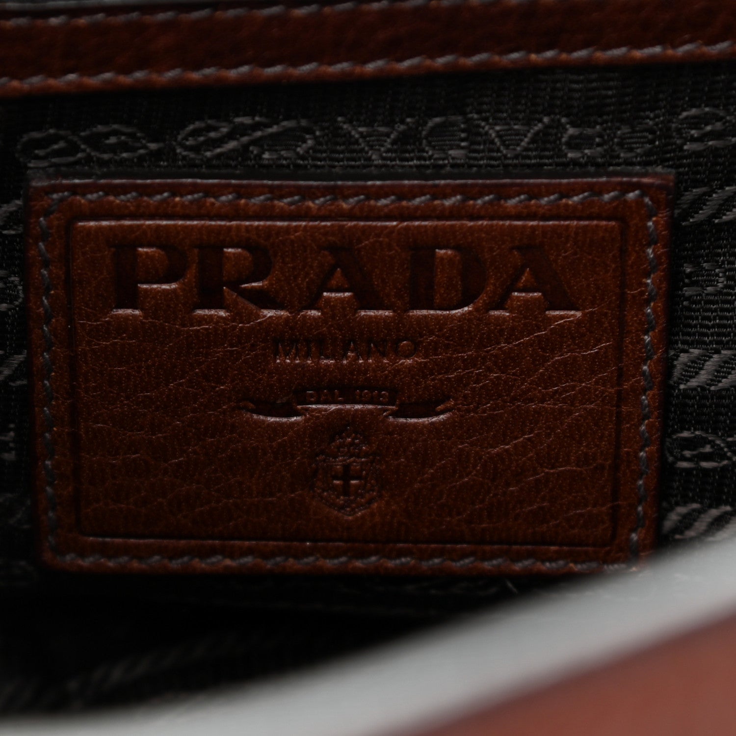 Prada Cervo Deerskin Animalier Large Satchel Cacao 986786