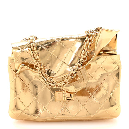 Chanel Metal 2.55 Small Minaudiere Crossbody Gold 2 of 10