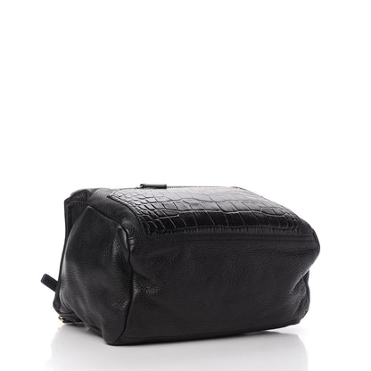 Givenchy Calfskin Crocodile Embossed Medium Pandora Black 4 of 10
