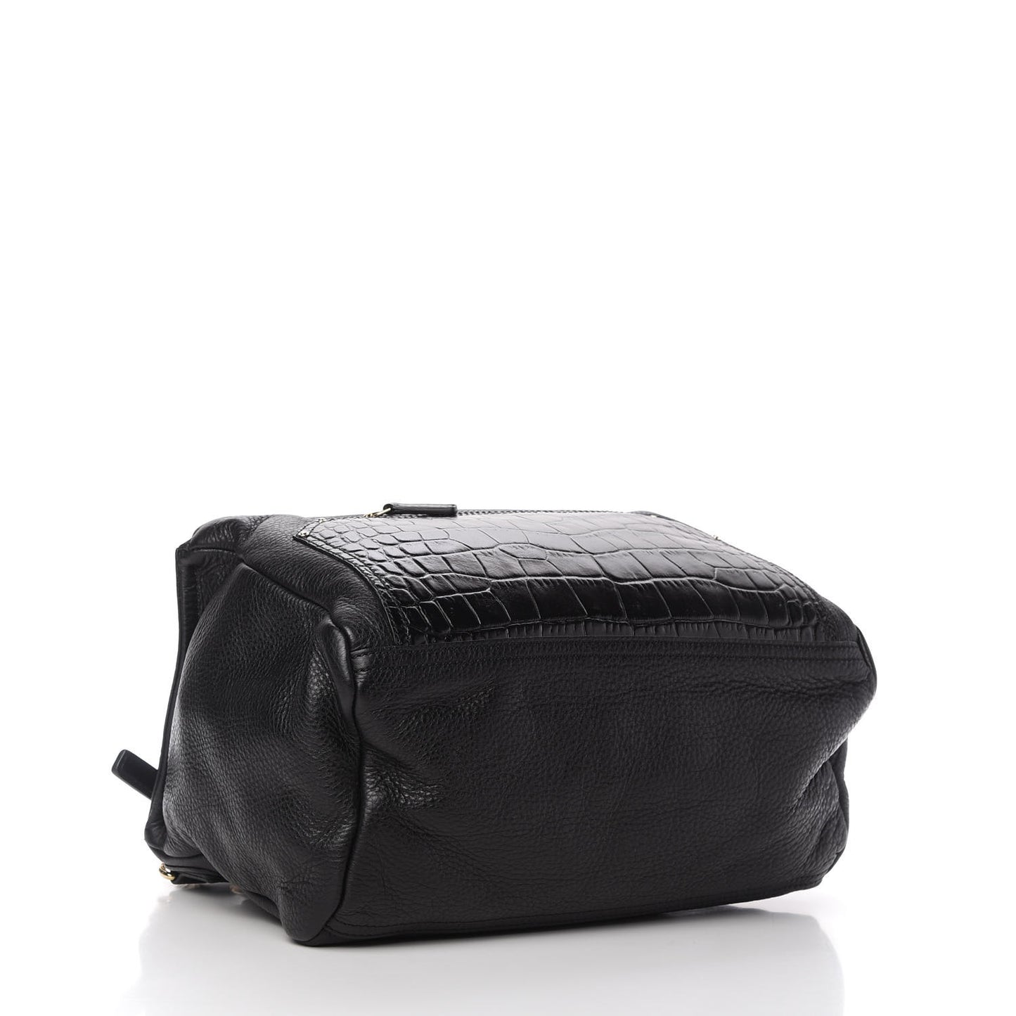Calfskin Crocodile Embossed Medium Pandora Black