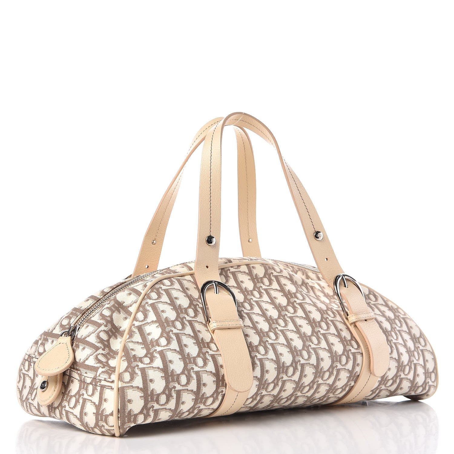 Christian Dior Monogram Vintage Flowers Bowler Beige 3 of 7