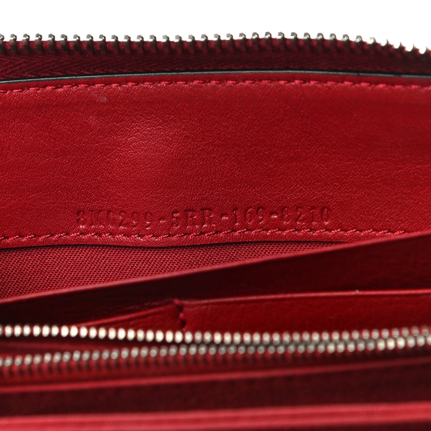 Vitello Dolce Elaphe Monster Eyes Zip Around Wallet Ribes Naturale