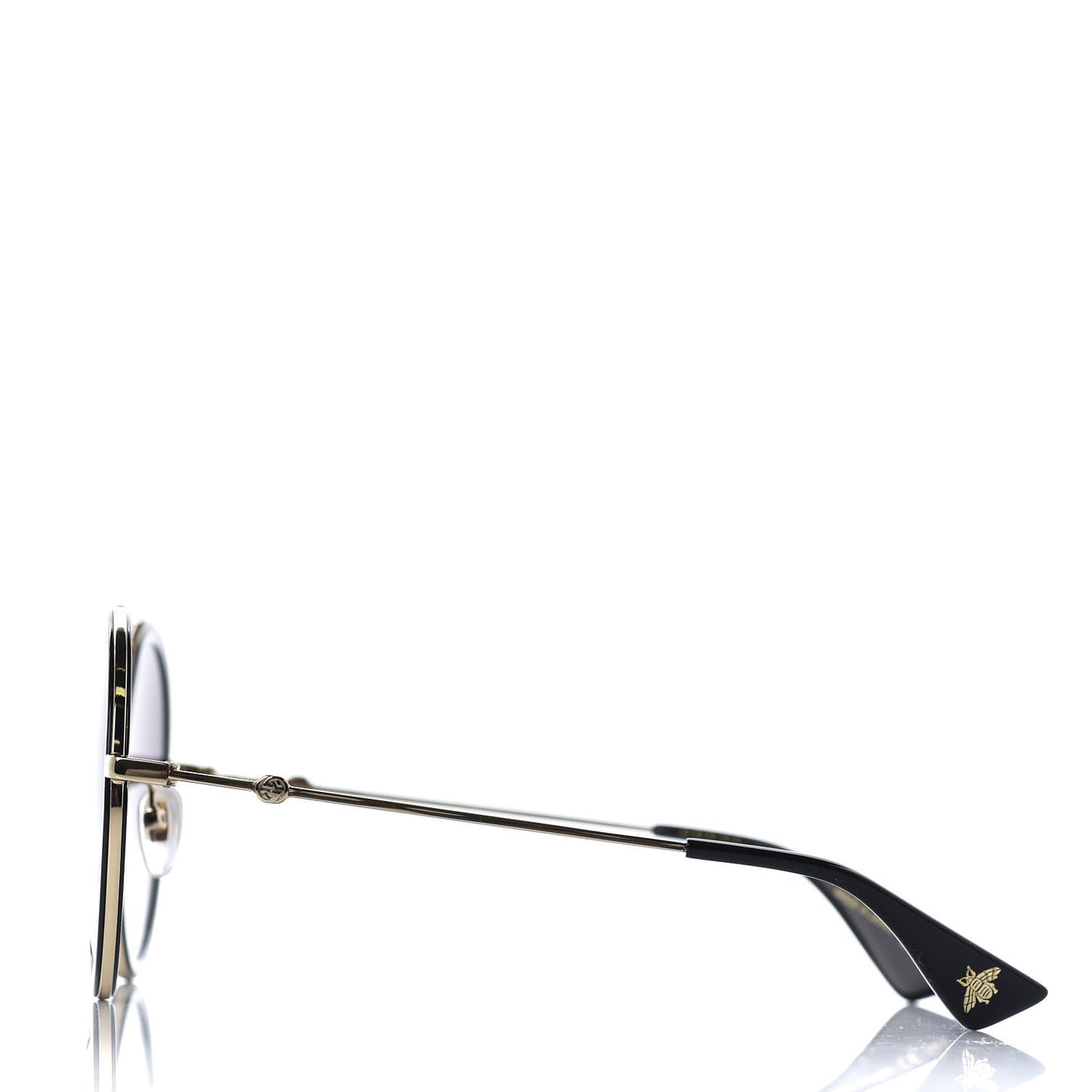 Round Frame Sunglasses GG0061S Black