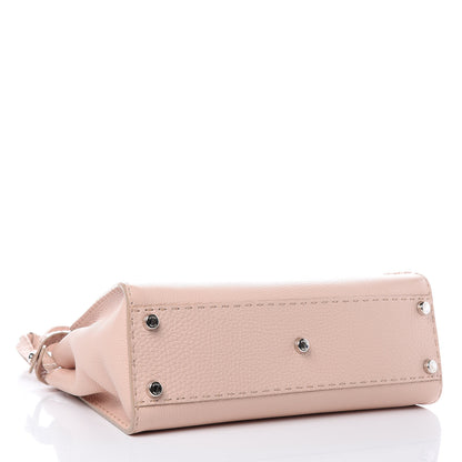 Fendi Cuoio Romano Selleria Bi-Color Medium Peekaboo Iconic Satchel Rosa Plaster Pesca 4 of 11