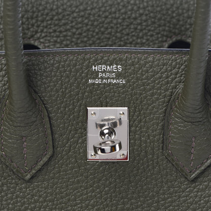 Hermes Togo Birkin 25 Vert Olive 12 of 38