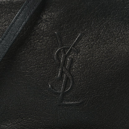 Saint Laurent Lambskin Monogram Embossed Small Lou Camera Bag Black 8 of 14