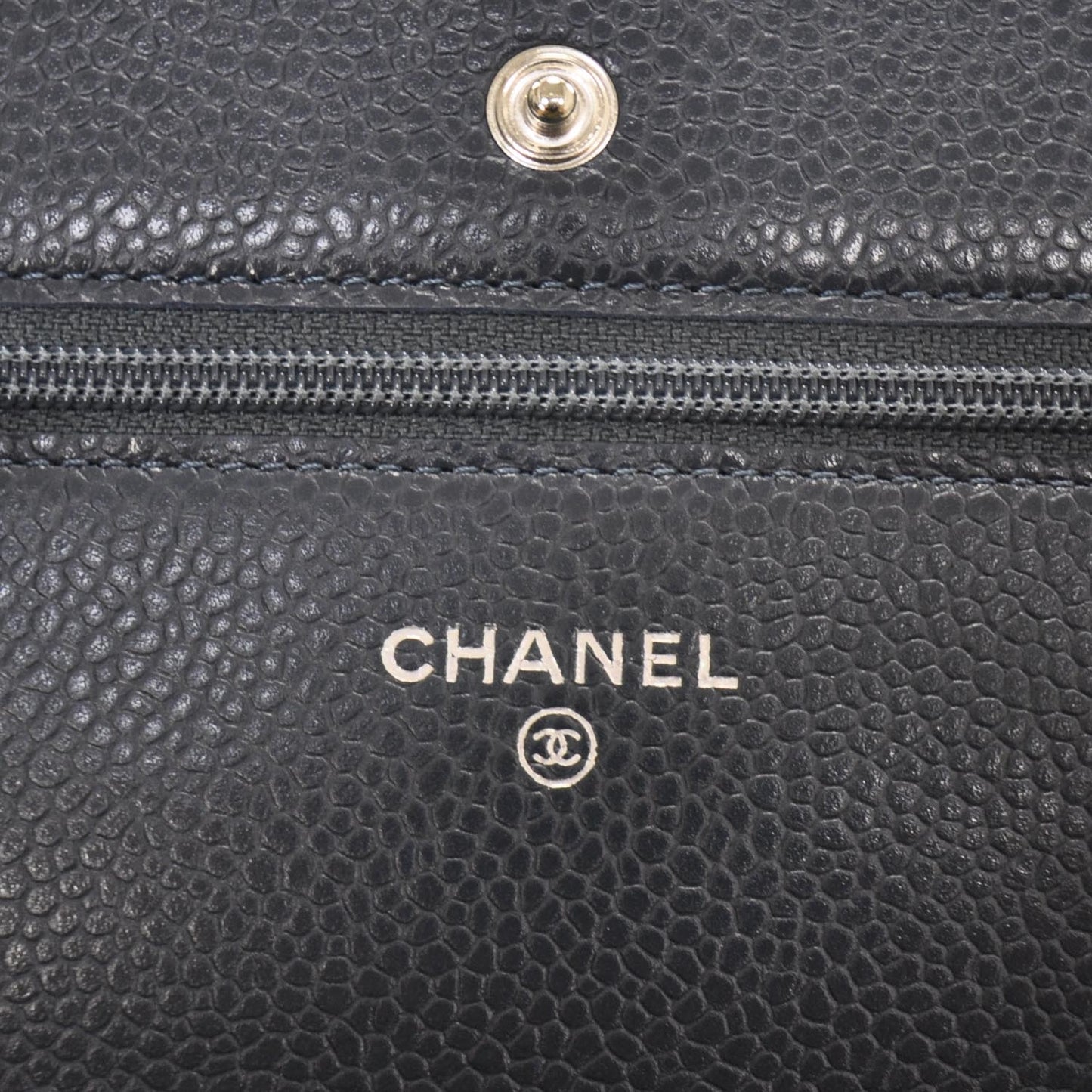 Caviar Wallet on Chain WOC Navy Blue