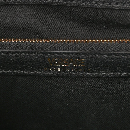 Versace Grained Calfskin Small La Medusa Chain Tote Black 6 of 9