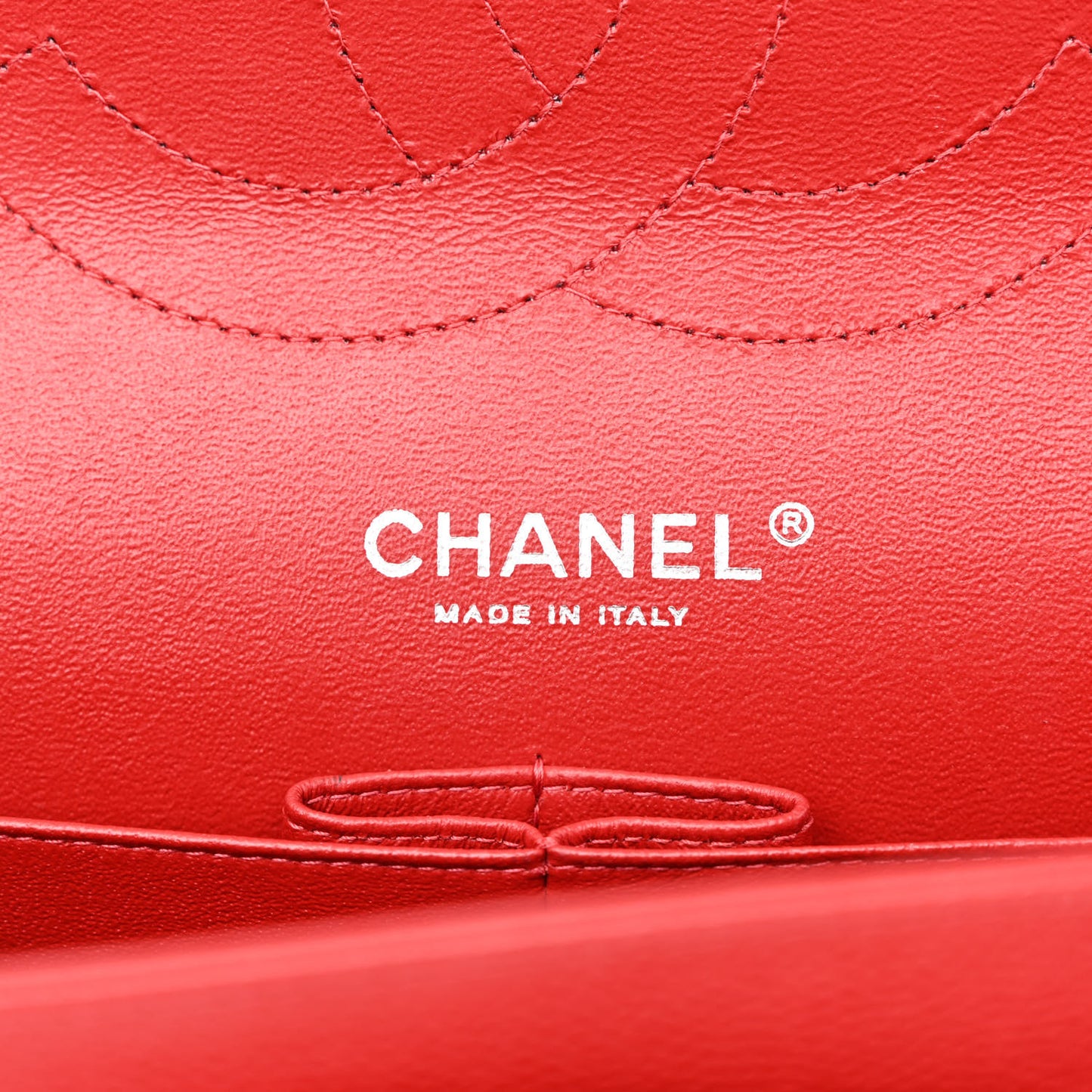 Caviar Quilted Jumbo Double Flap Red
