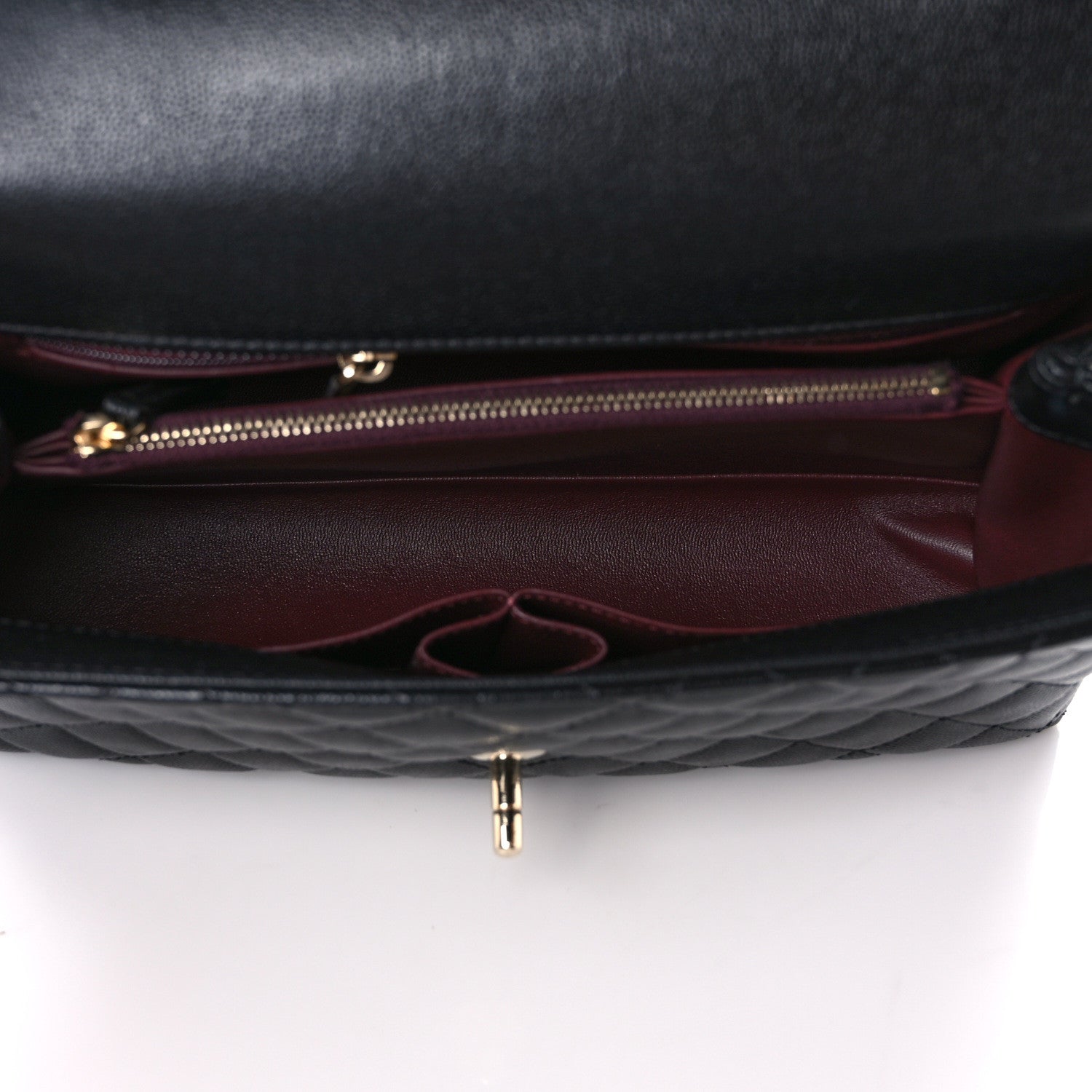 Chanel Caviar Quilted Small Coco Handle Flap Black 5 of 9