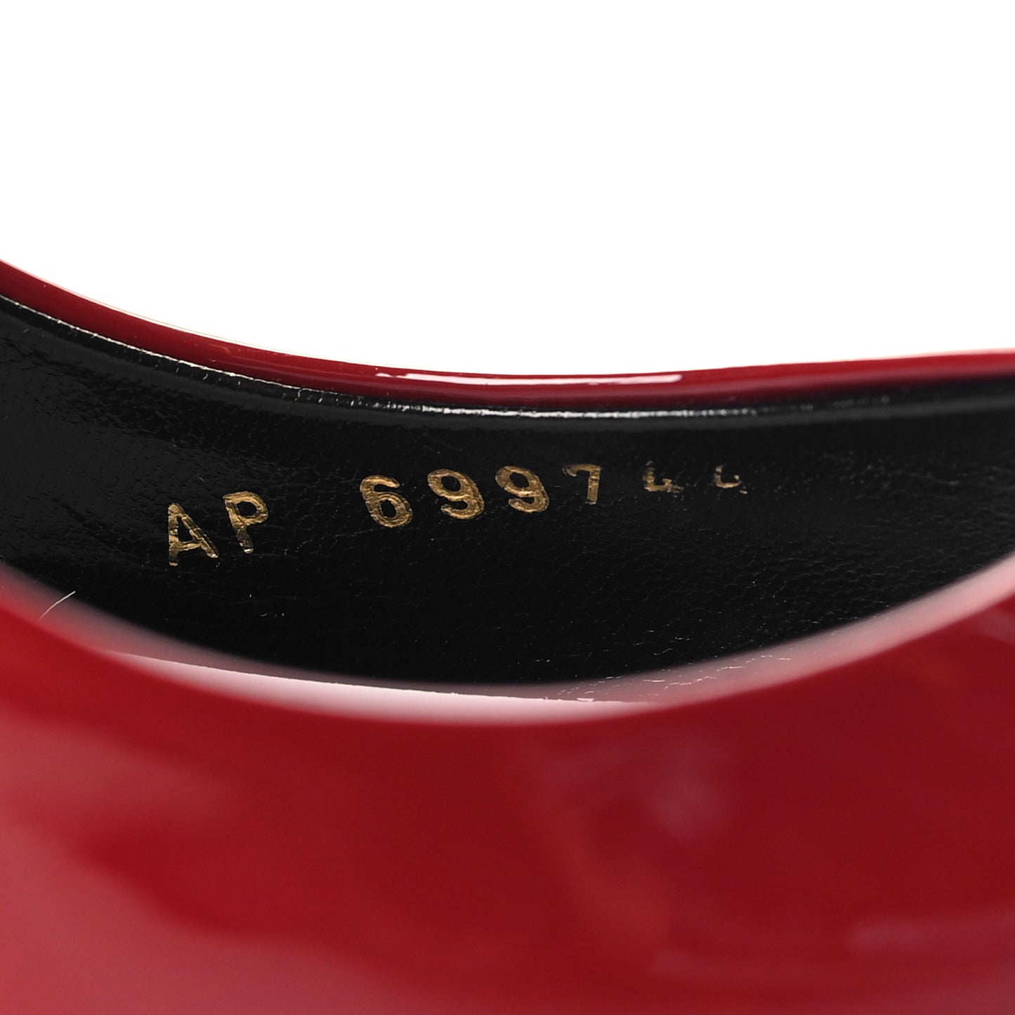 Patent Calfskin Zoe 105 Slingback Pump 38.5 Red