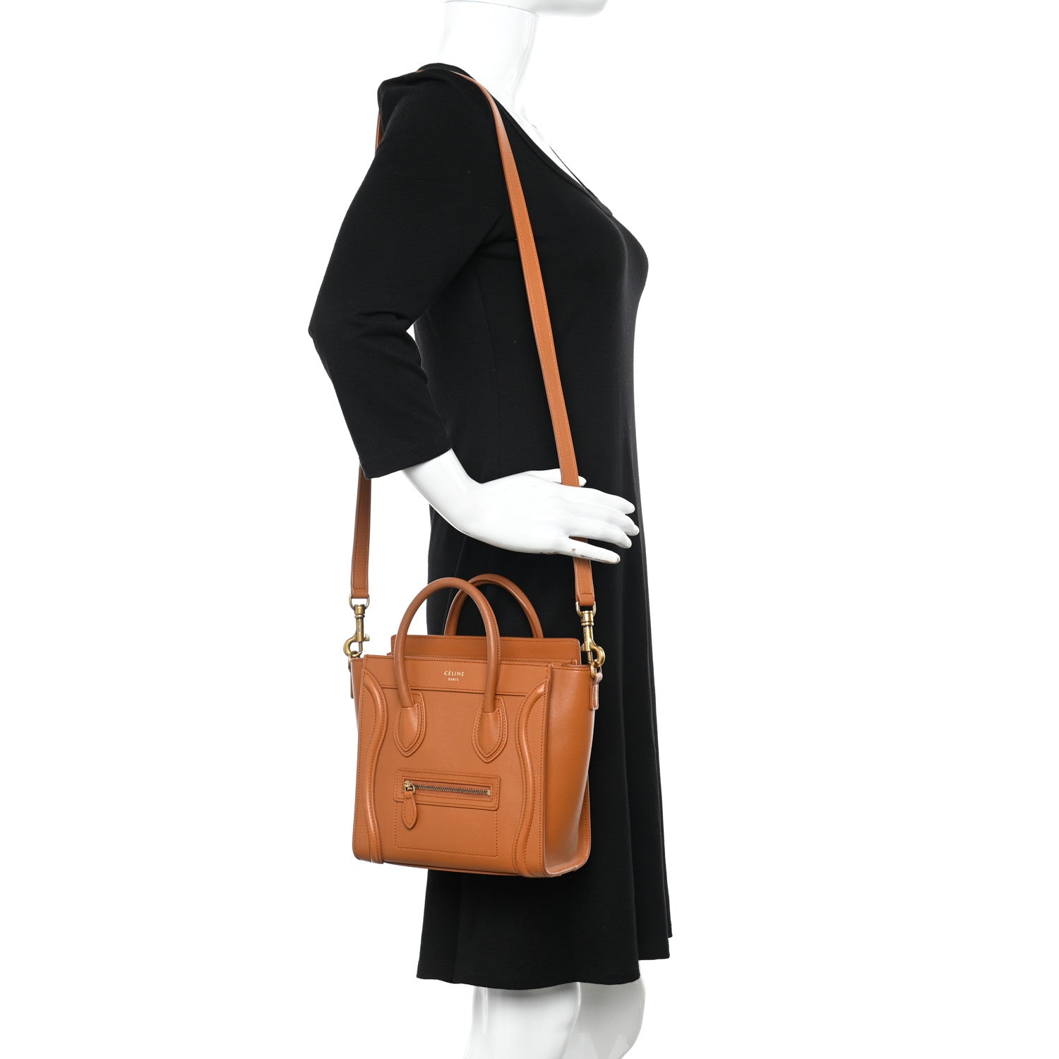 Celine Smooth Calfskin Nano Luggage Light Copper 2 of 10