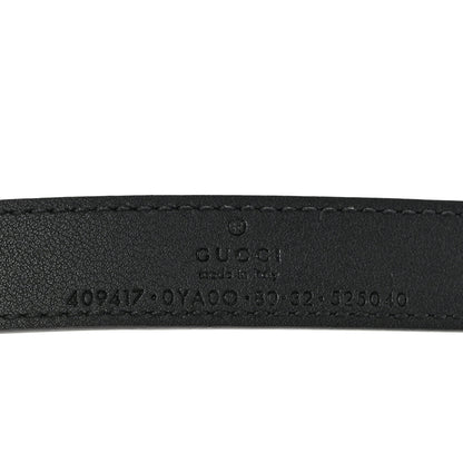 Gucci Calfskin Double G 20mm Belt 80 32 Black 3 of 5