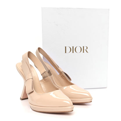 Christian Dior Patent Calfskin Sweet-D Slingback 105mm Pumps 39 Chair 11 of 11