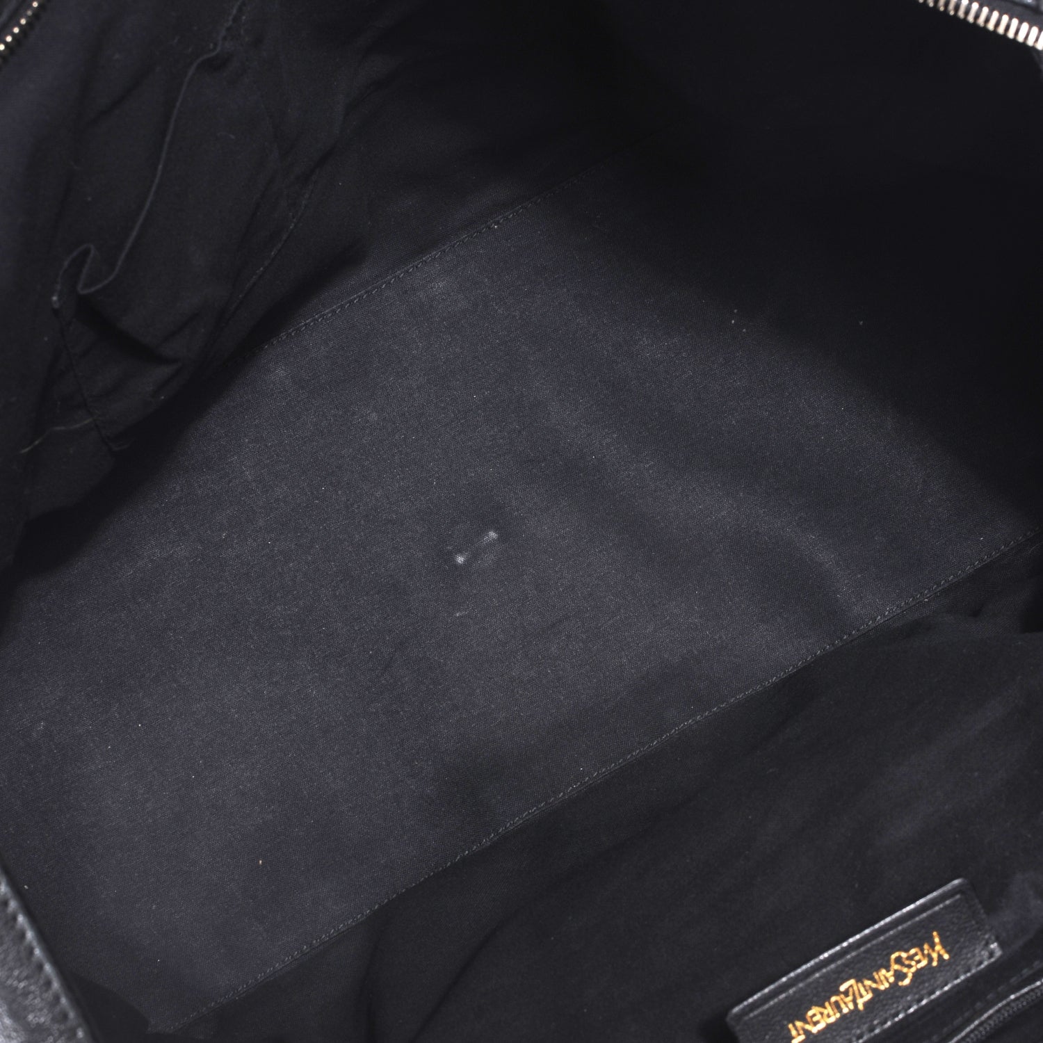Saint Laurent Leather Large Cabas Chyc Black 7 of 7