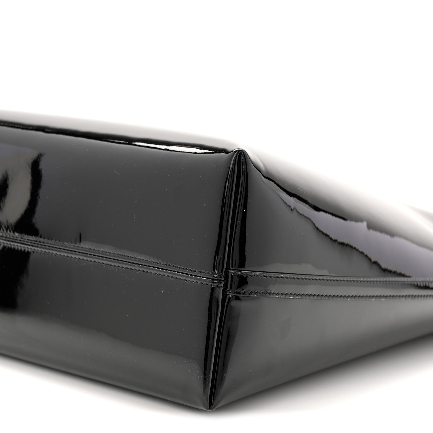 Saint Laurent Patent Calfskin Rendez-Vous Hobo Black 11 of 11