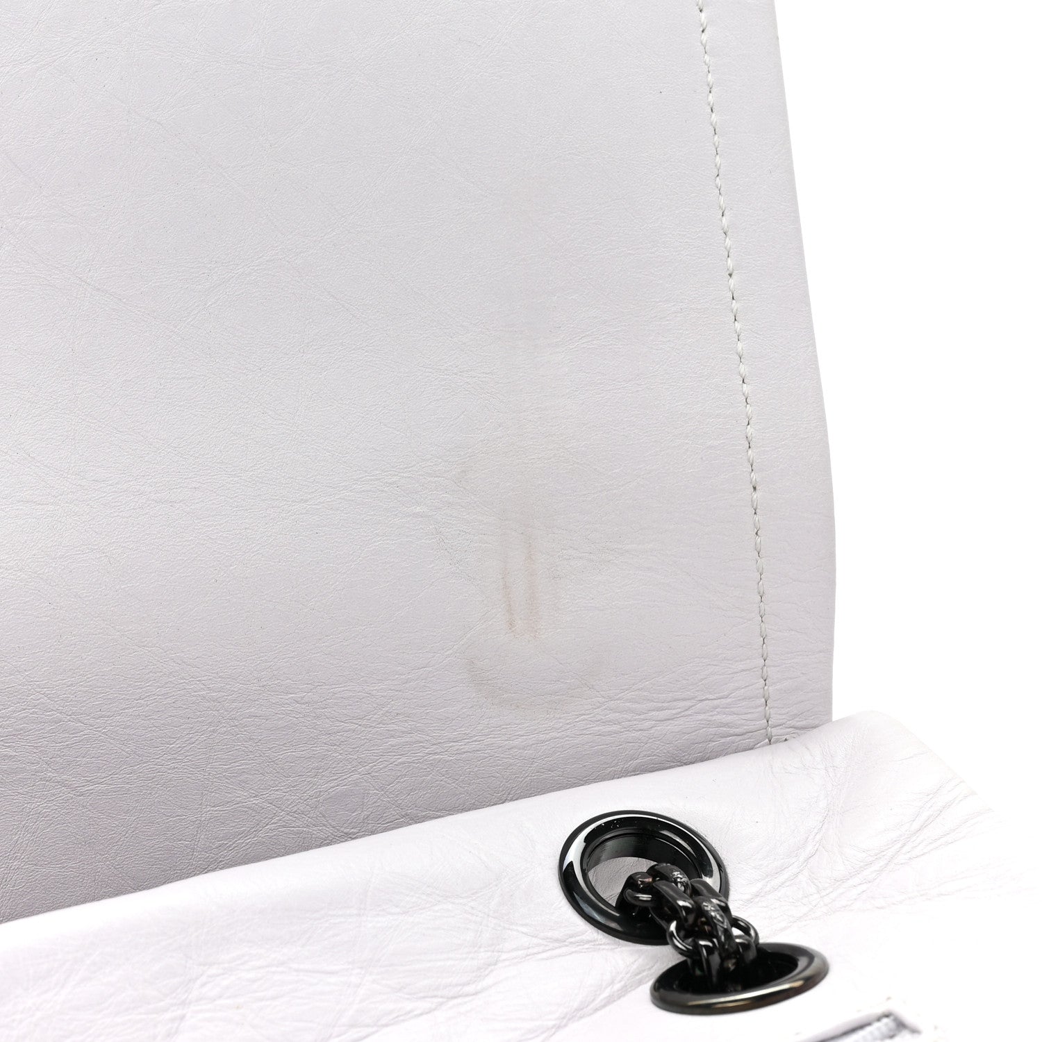 Chanel Aged Calfskin Quilted 2.55 Reissue 227 Flap White 12 of 18