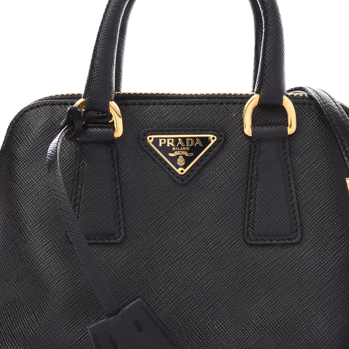 Saffiano Lux Mini Promenade Tote Black