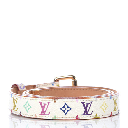 Louis Vuitton Monogram Multicolor Belt 80 32 White 3 of 9