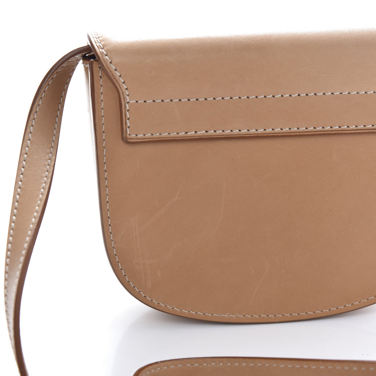 Saint Laurent Smooth Calfskin Mini Classic Monogram Kaia Satchel Tan 14 of 14