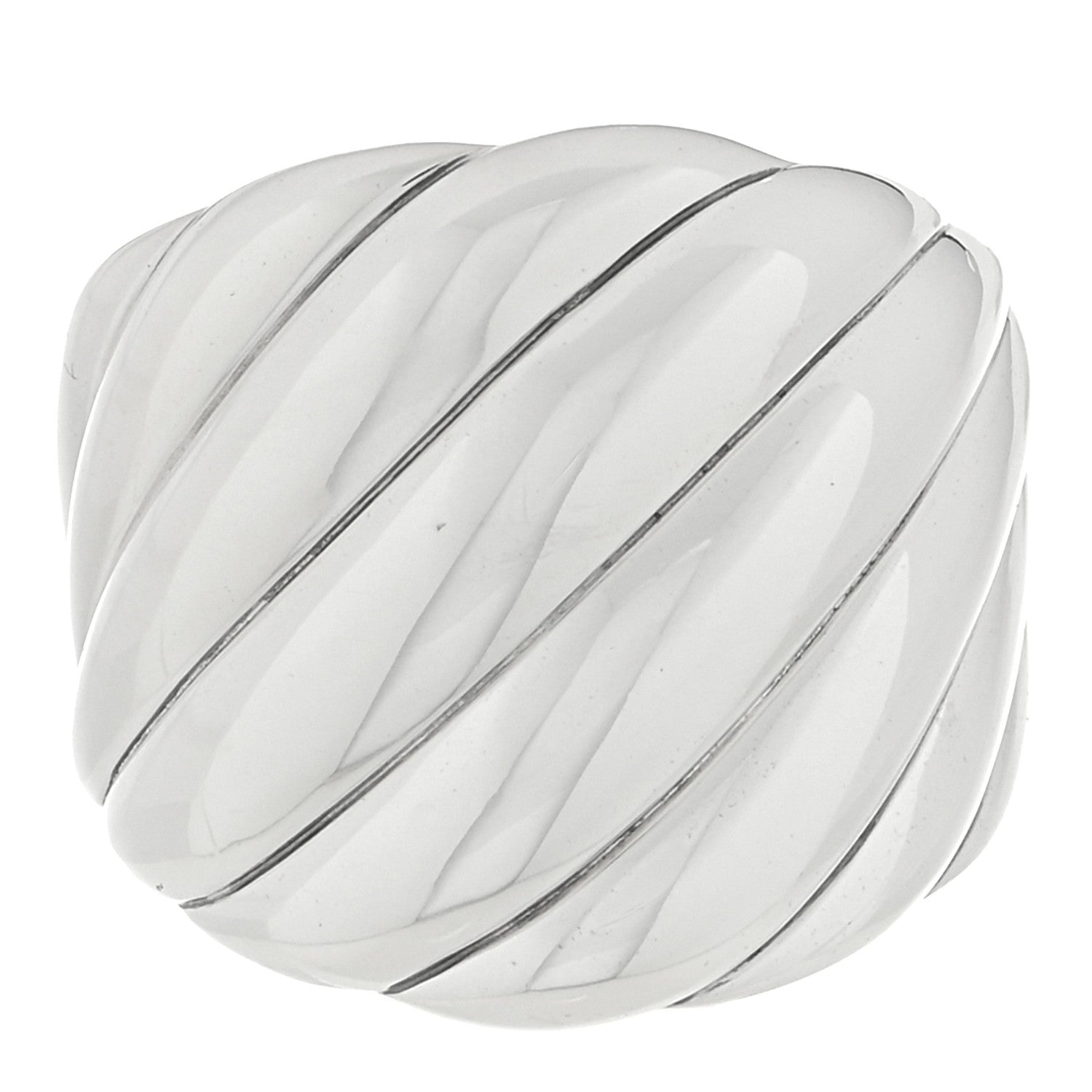 David Yurman Sterling Silver Sculpted Cable Ring 57 8 1 of 4