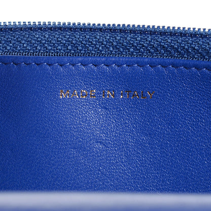 Chanel Lambskin Quilted Wallet On Chain WOC Dark Blue 8 of 9