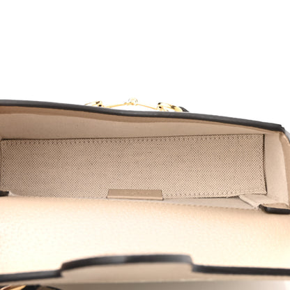 Gucci GG Supreme Monogram Textured Dollar Calfskin Mini Horsebit 1955 Shoulder Bag Beige Mystic White Oatmeal 5 of 10
