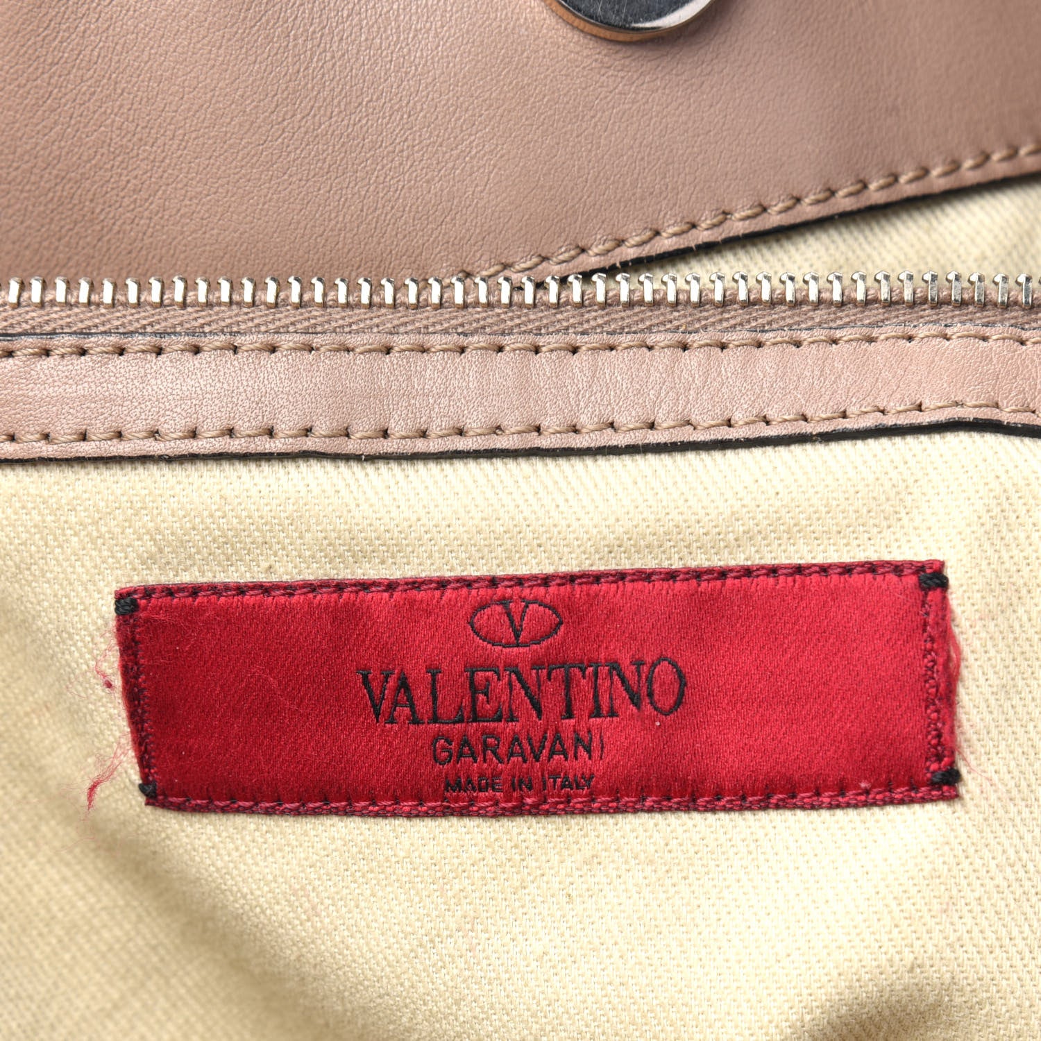 Valentino Garavani Calfskin Va Va Voom Tote Poudre 7 of 21