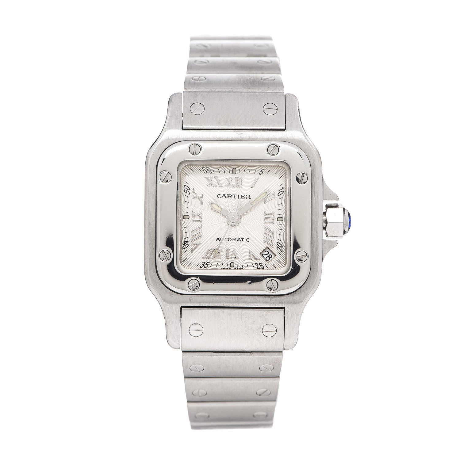 Cartier Stainless Steel 24mm Santos de Cartier Galbee Automatic Watch 1 of 7