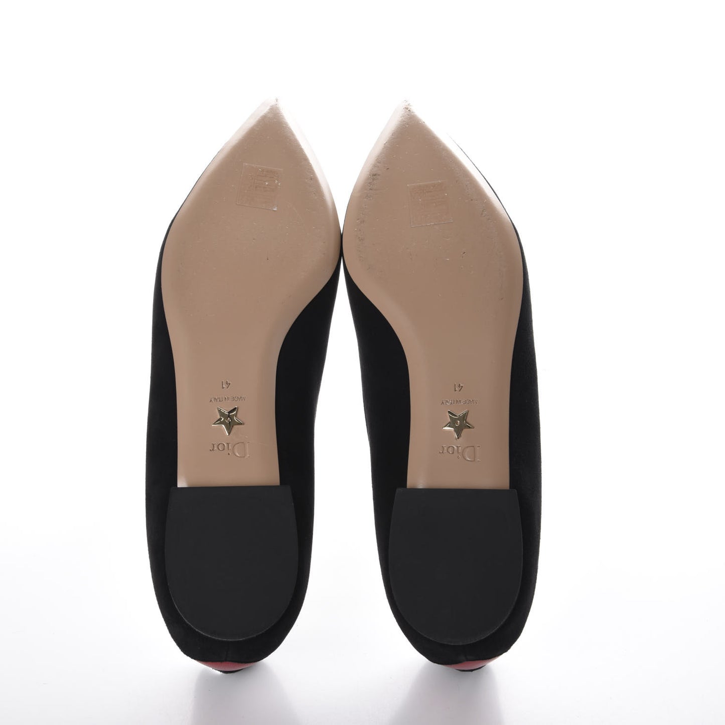 Suede Dior Amour Ballet Flats 41 Black