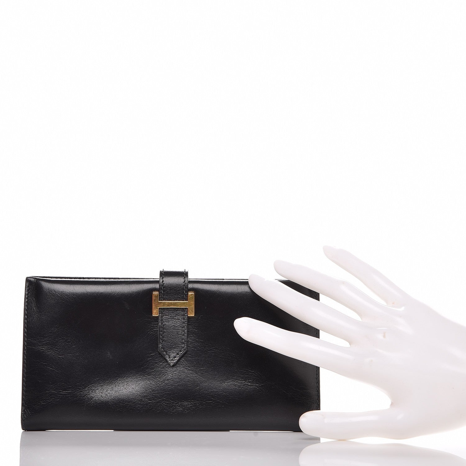 Hermes Box Bearn Wallet Black 2 of 13