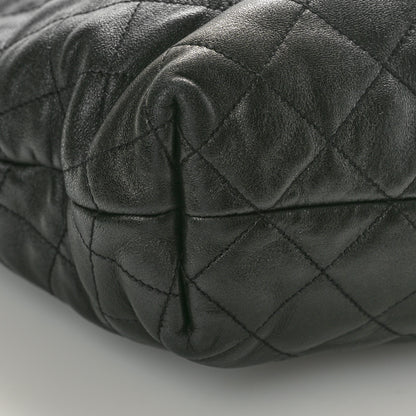 Saint Laurent Lambskin Quilted Maxi Icare Shopping Tote Black 10 of 14