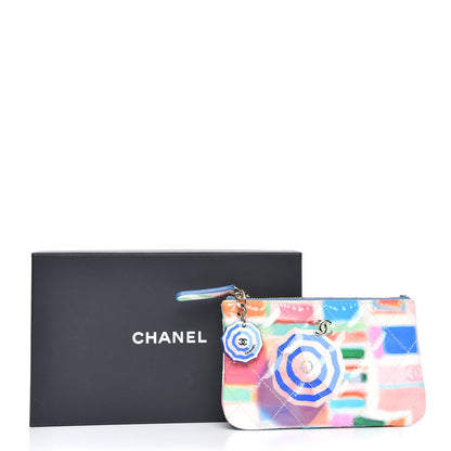 Chanel Patent Calfskin Printed Quilted Small Cosmetic Case Multicolor 8 of 8