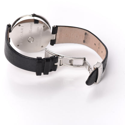 Bulgari Stainless Steel Calfskin Diamond 35mm B.Zero1 Butterfly Quartz Watch Black 8 of 8