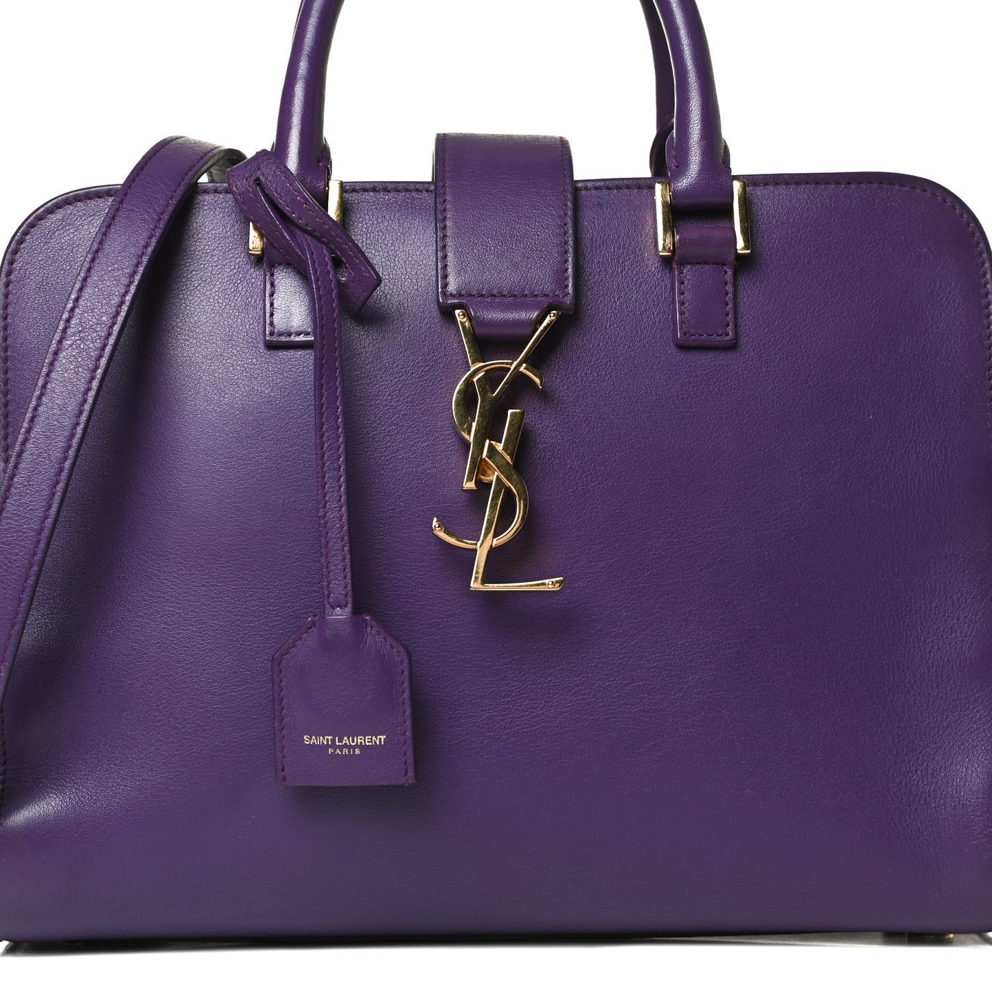 Calfskin Monogram Baby Cabas Purple