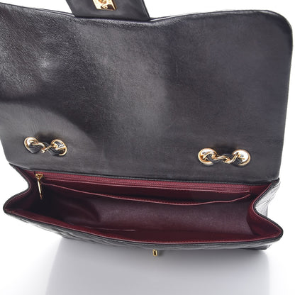 Chanel Lambskin Quilted Jumbo Single Flap Black 5 of 7
