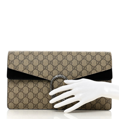 Gucci GG Supreme Monogram Dionysus Clutch Black 2 of 6