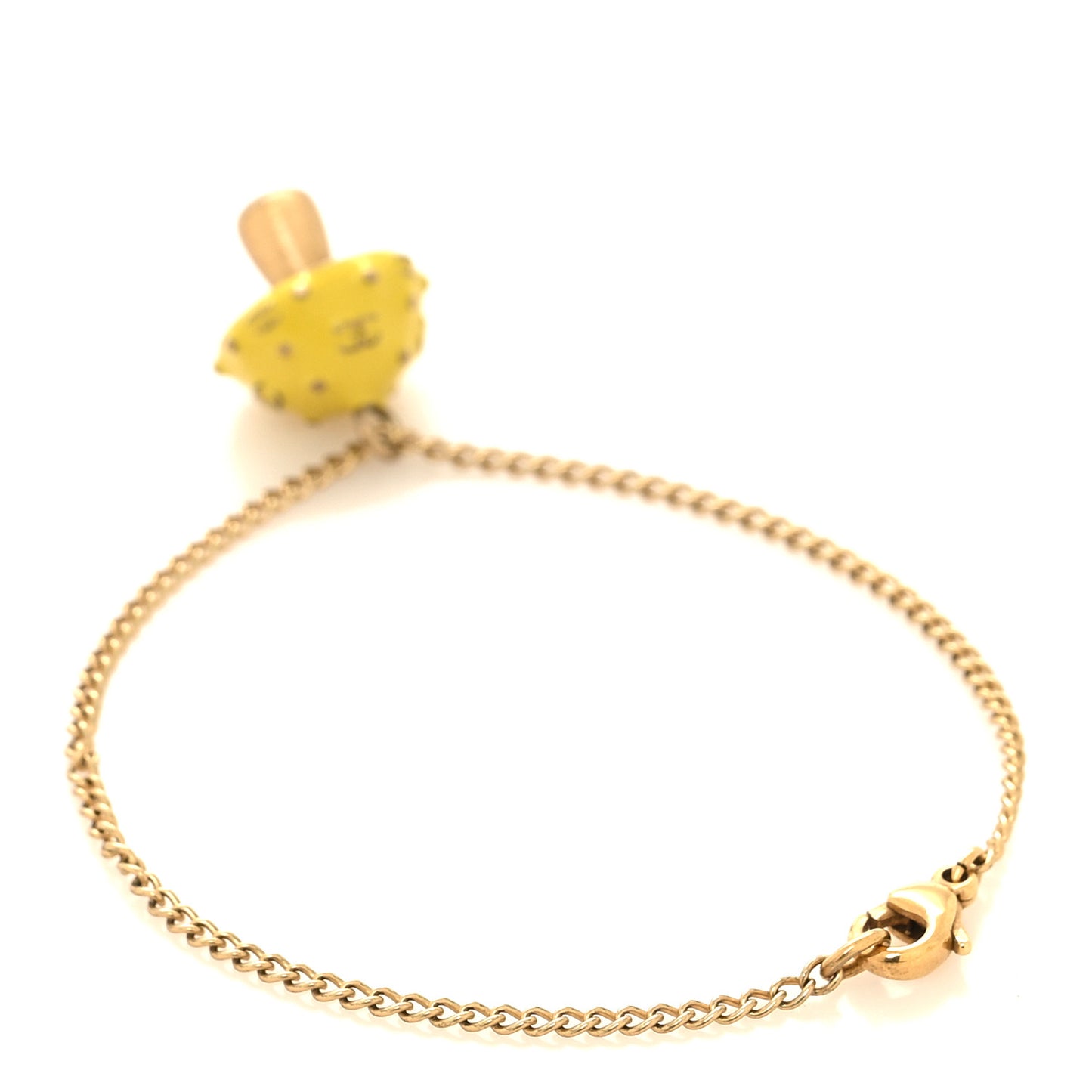 Metal Coco Mushroom Bracelet Yellow Gold
