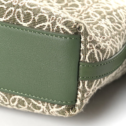 Loewe Jacquard Anagram Calfskin Mini Flamenco Knot Clutch Avocado Green 8 of 8