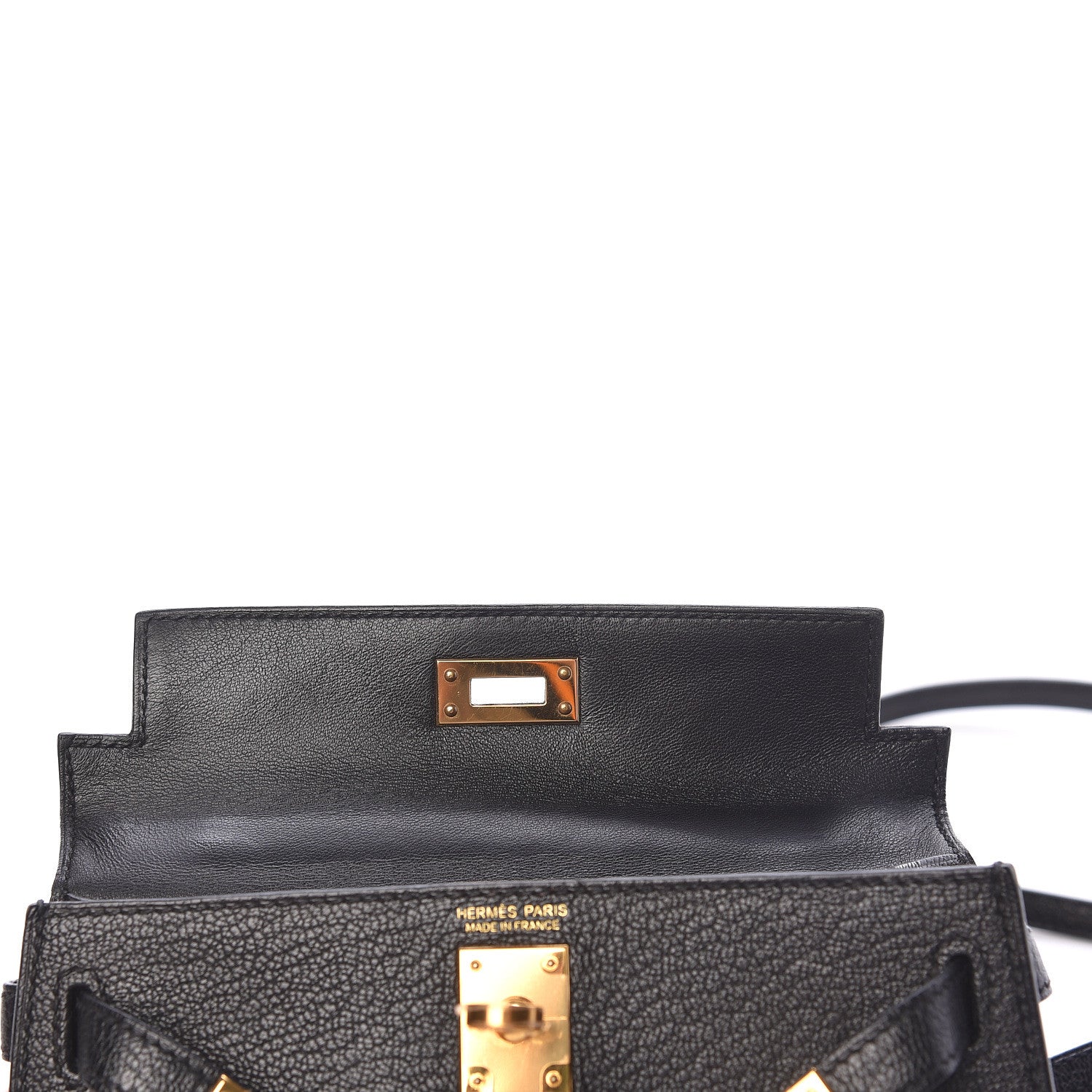 Hermes Chevre Mysore Mini Kelly Sellier 20 Black 11 of 35