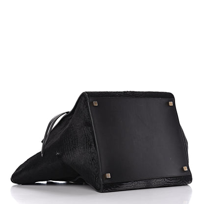 Celine Astrakhan Pony Hair Medium Phantom Luggage Black 4 of 23