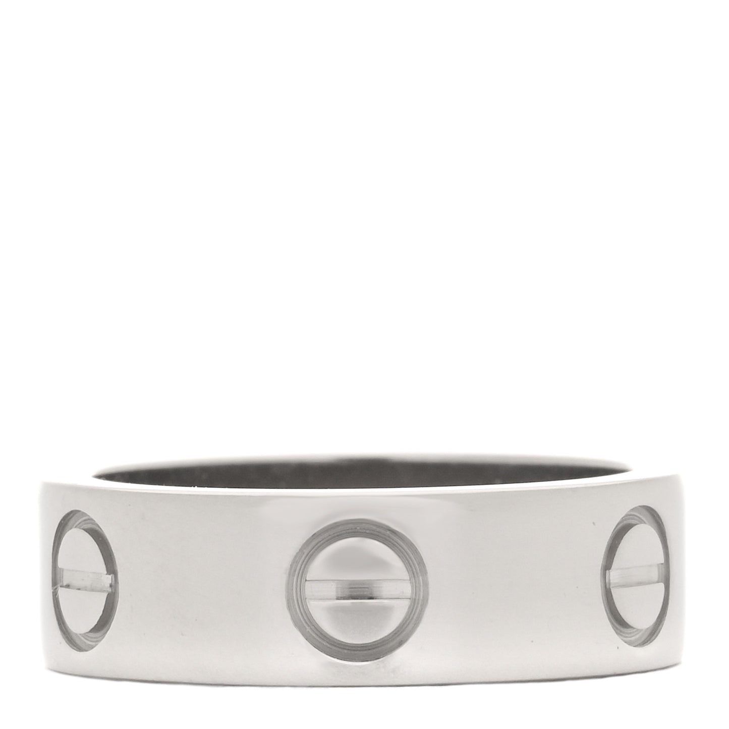 18K White Gold 5.5mm LOVE Ring 48 4.5