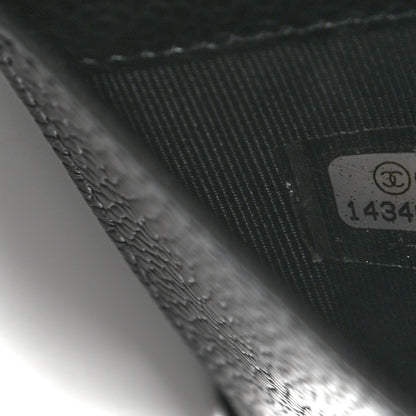 Chanel Caviar Quilted Yen Wallet Black 7 of 7