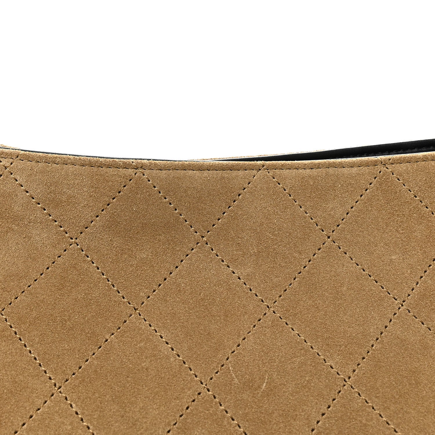 Chanel Suede Quilted Eyes On You Large Shopping Bag Beige 8 of 10