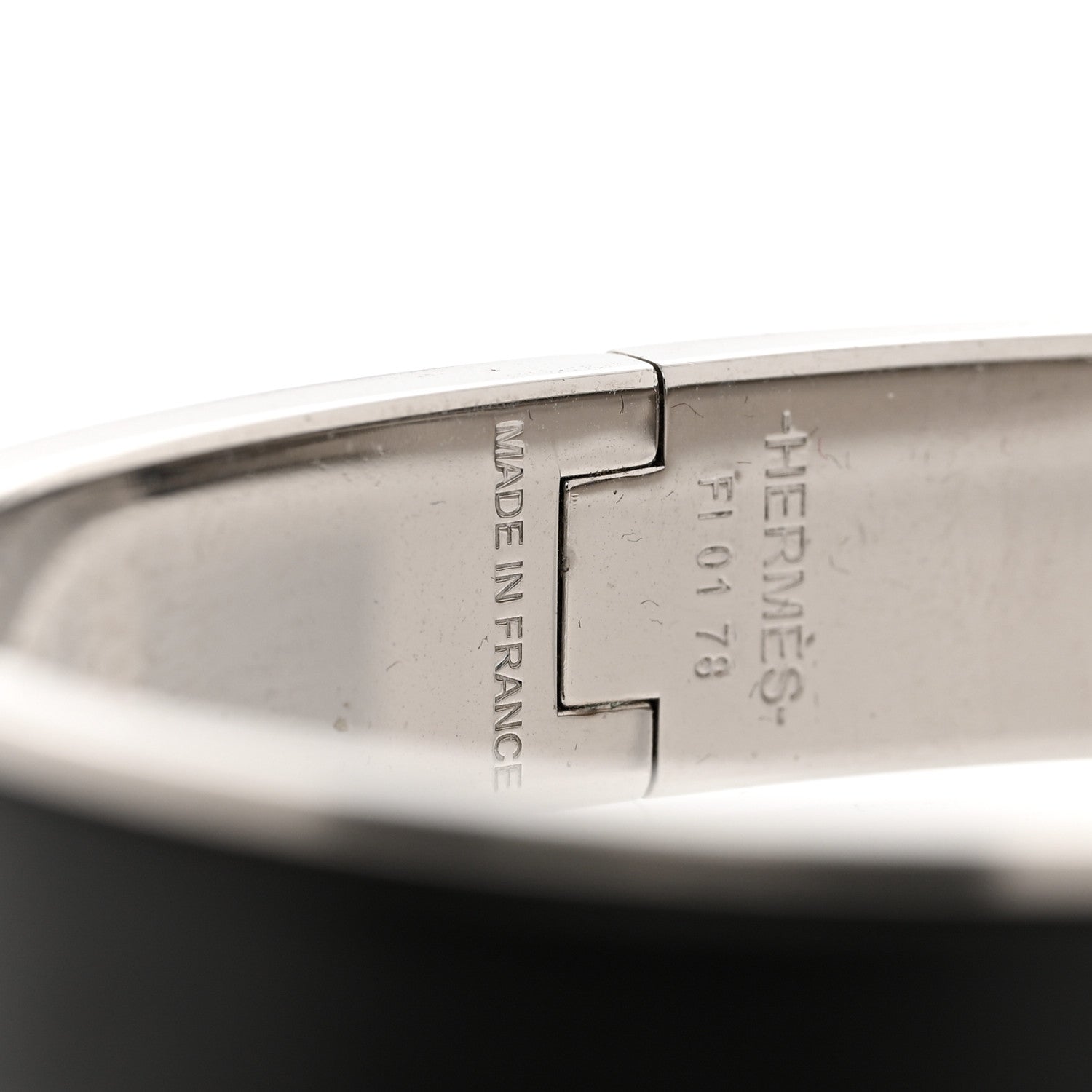 Hermes Matte Enamel Narrow Clic Clac HH Bracelet GM Black 4 of 6